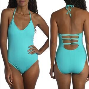 La Blanca Island Goddess Underwire Scoop Front One Piece Swimsuit 14 NWT